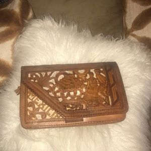 Genuine leather bag celebrating multiple cultures.